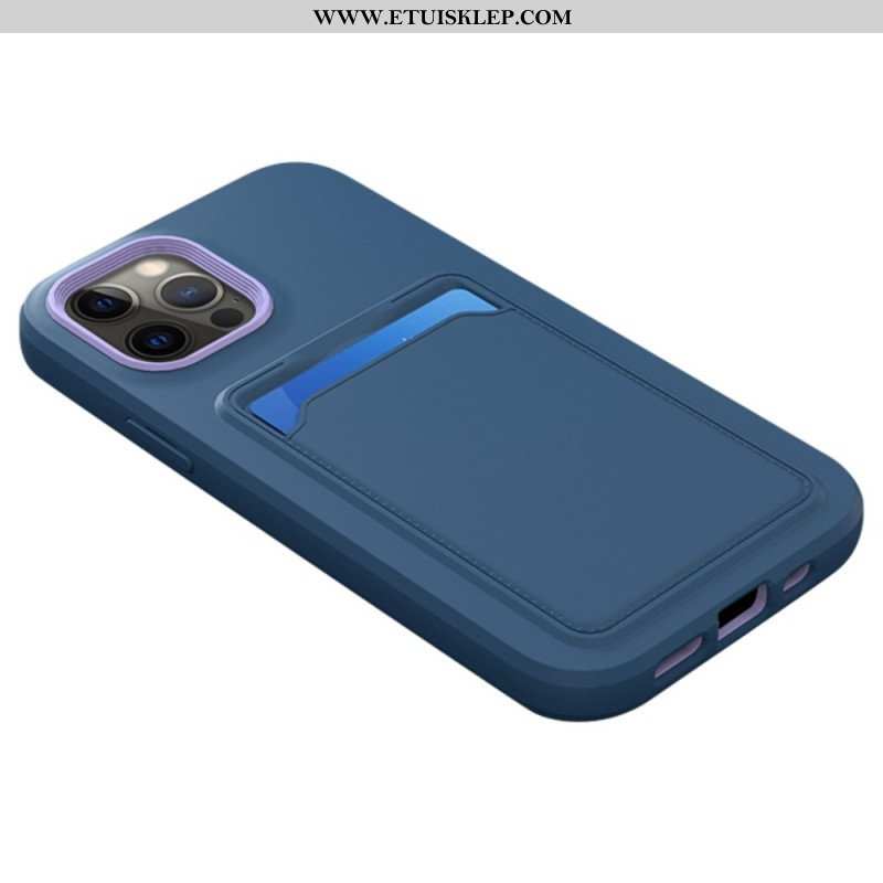 Etui do iPhone 14 Posiadacz Karty Dwukolorowej